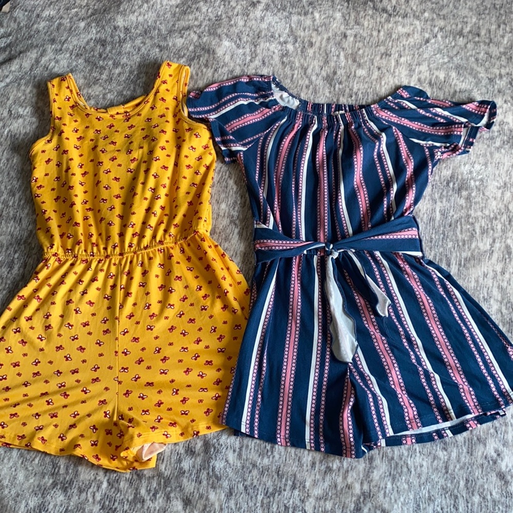 2 Heart & Arrow Girls Romper Short Girls Size 10